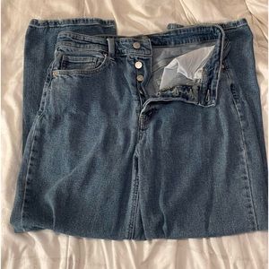 Curvy High Rise, Straight Leg Jeans